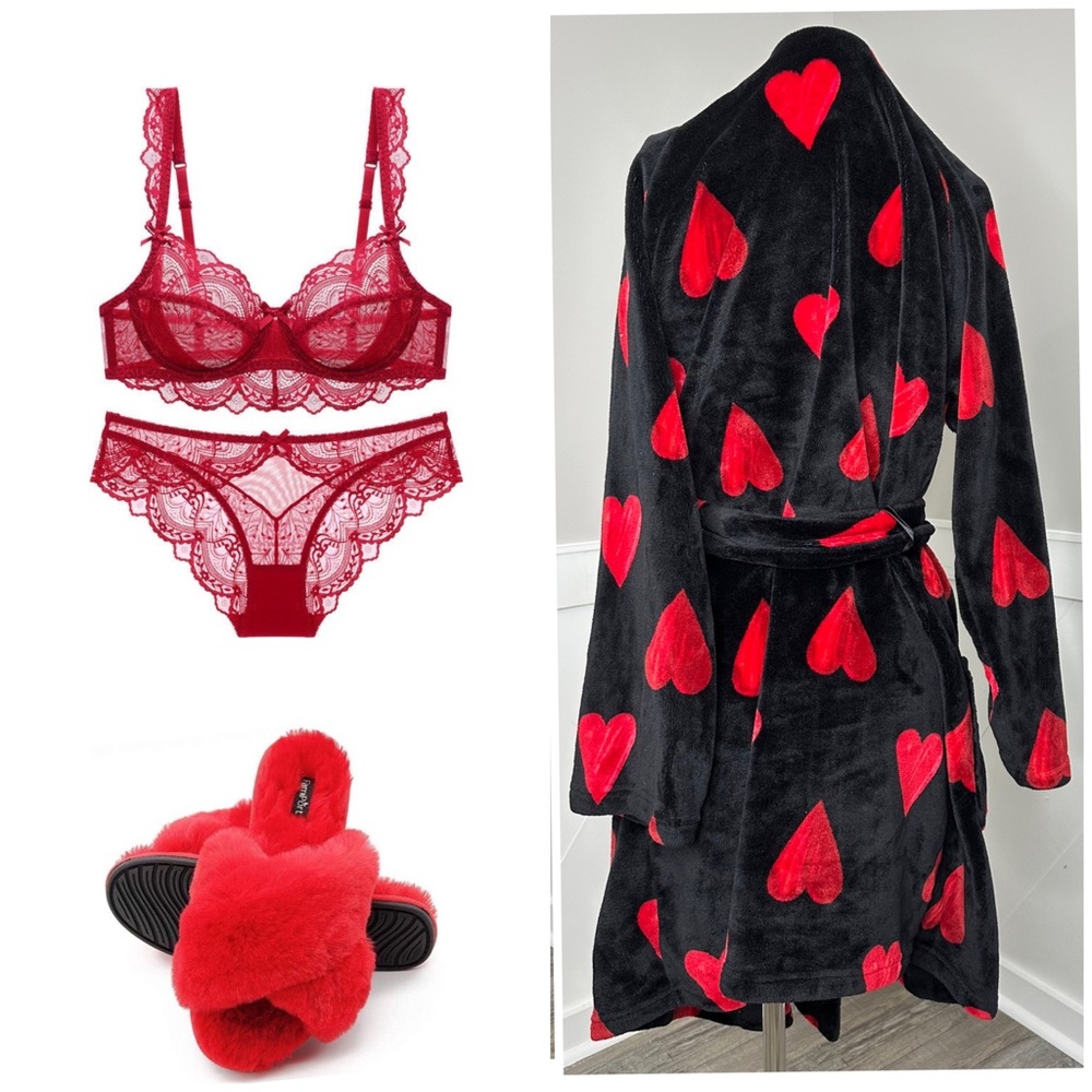 VICTORIA SECRET BLACK ROBE